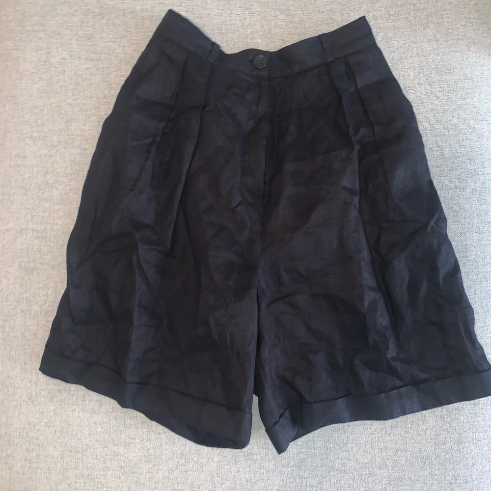 100% linen High-waisted vintage Ann Taylor shorts